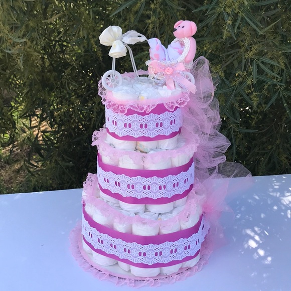 Pampers Accessories Diaper Cake Baby Shower Gift Poshmark Pampers Accessories Diaper Cake Baby Shower Gift Poshmark